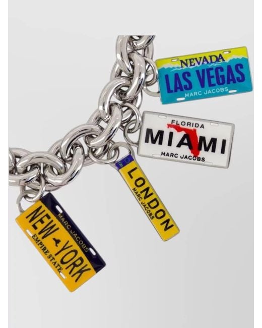 Marc Jacobs Blue Metal Charm Bracelet