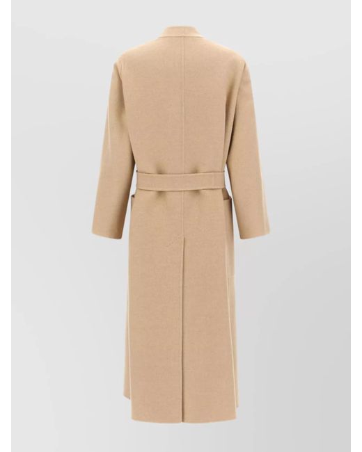 Max Mara Natural Camel Wool Single-Breasted Coat