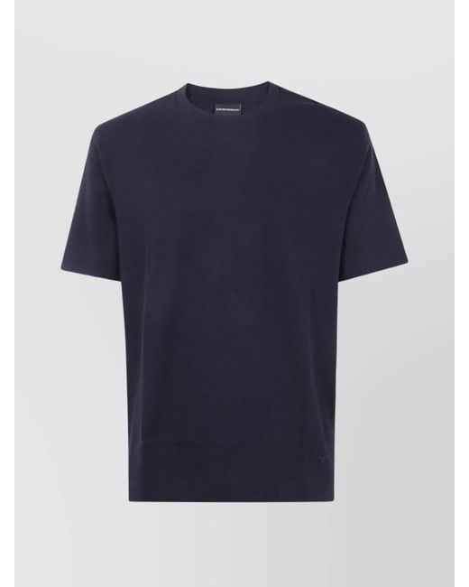 Emporio Armani Blue Short-Sleeve T-Shirt for men
