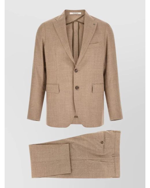 Tagliatore Natural Wool Silk Single Breasted Suit for men
