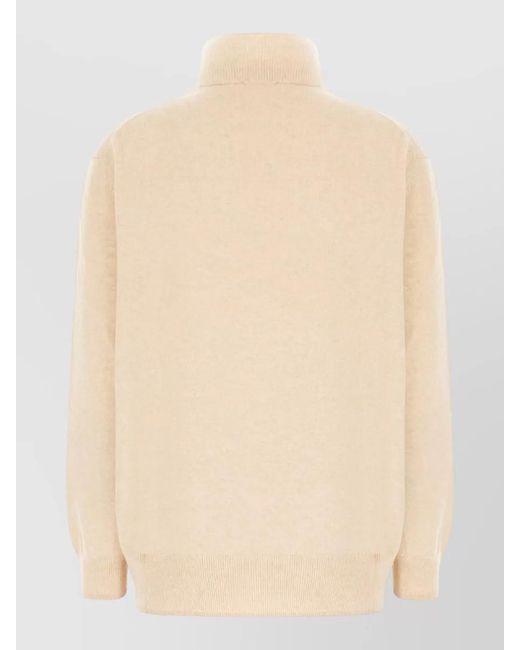 Malo Natural Cashmere Sweater Long Sleeves Turtleneck Regular Fit