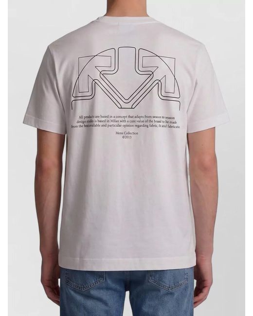 Off-White c/o Virgil Abloh White Offline Arrow Skate Logo Jersey T Shirt for men
