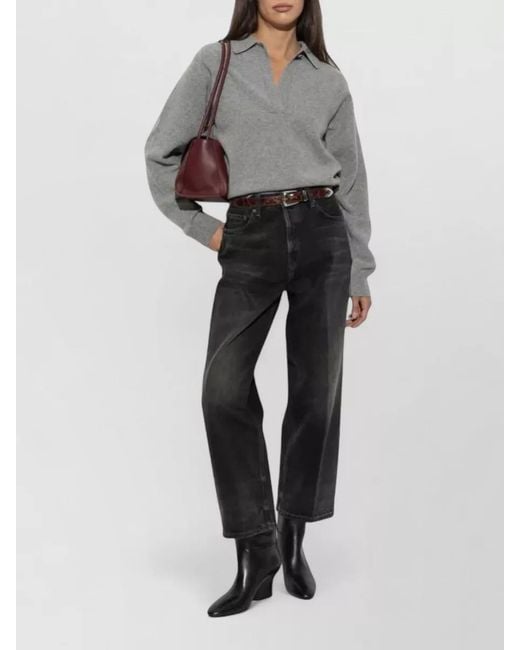 Haikure Black Vintage Straight-Leg Jeans
