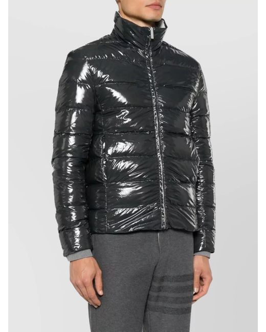 Thom Browne Black Reversible Puffer Jacket for men