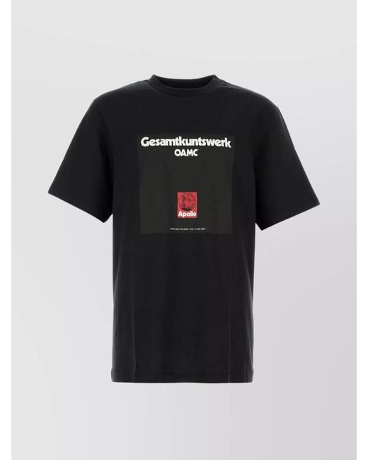 OAMC Black Cotton T-Shirt for men