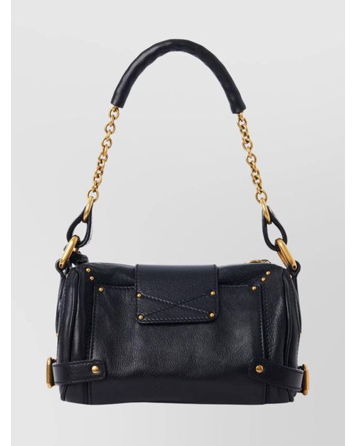 Chloé Blue Paddington Small Leather Shoulder Bag