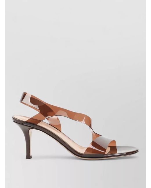 Gianvito Rossi Pink Pvc Metropolis Sandals