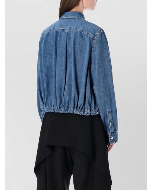 Loewe Blue Denim Shirt Jacket Balloon Silhouette Belt