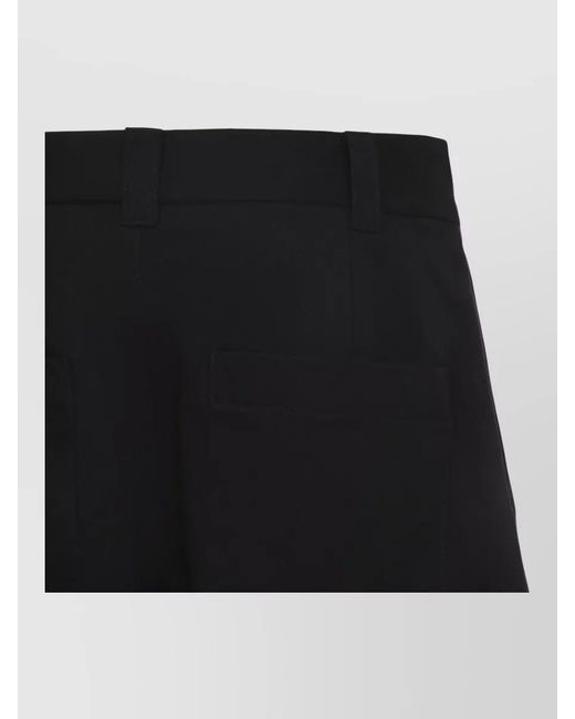 Studio Nicholson Blue Cotton High-Rise Wide-Leg Trousers for men