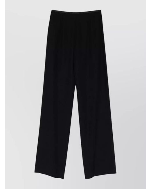 Emporio Armani Black Wide-Leg Trousers