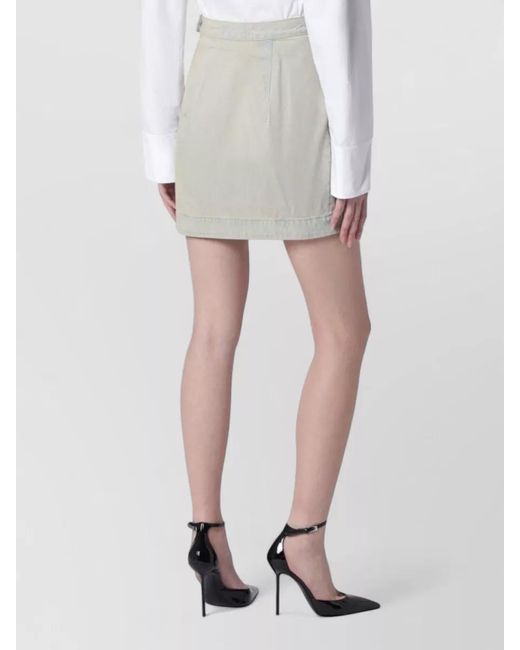 Vivienne Westwood White Denim Wrap Mini Skirt