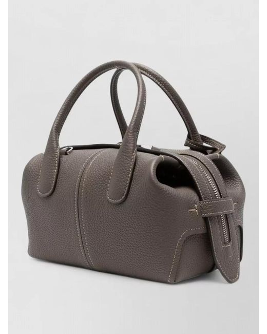 Tod's Gray Di Bag Mini Leather Shoulder Handbag Top Handle