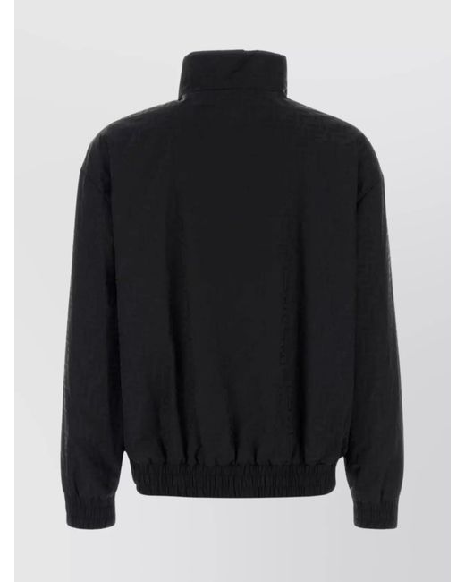 Fendi Black Nylon Padded Bomber Jacket for men