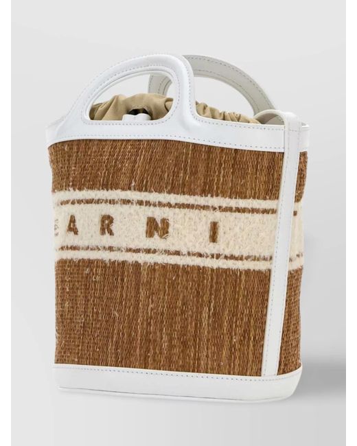 Marni Natural Tropicalia Raffia Beach Bag