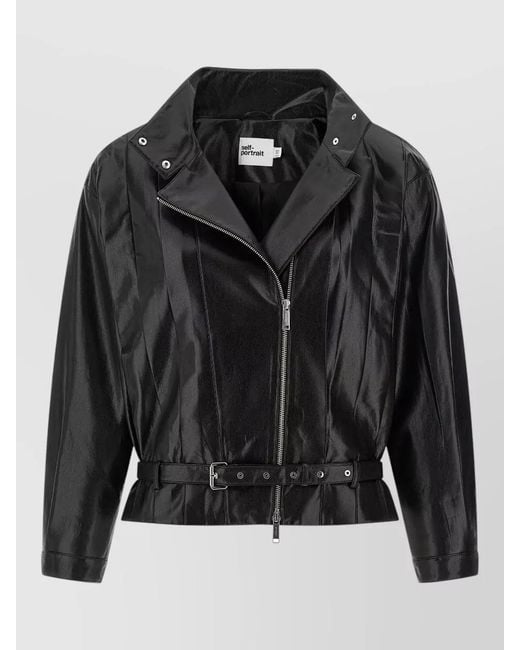 Self-Portrait Black Biker Jacket