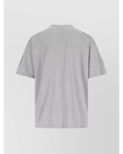 Balenciaga Gray Cotton Short Sleeve T-Shirt for men
