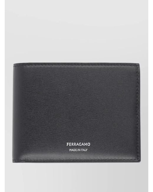 Ferragamo Black Leather Wallet for men