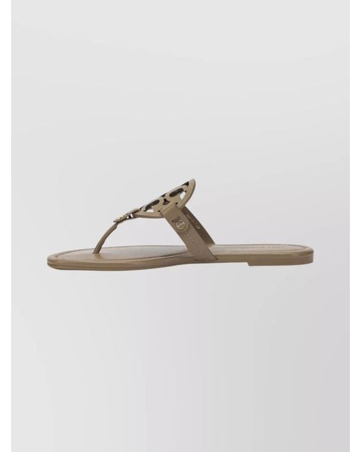 Tory Burch White Leather Sandals