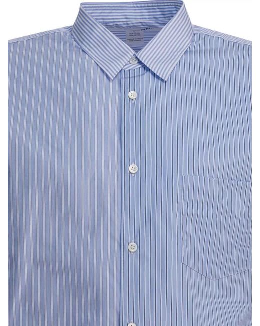 Comme des Garçons Blue Cotton Shirt for men