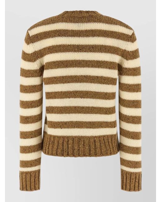 A.P.C. Metallic Striped Wool Jumper