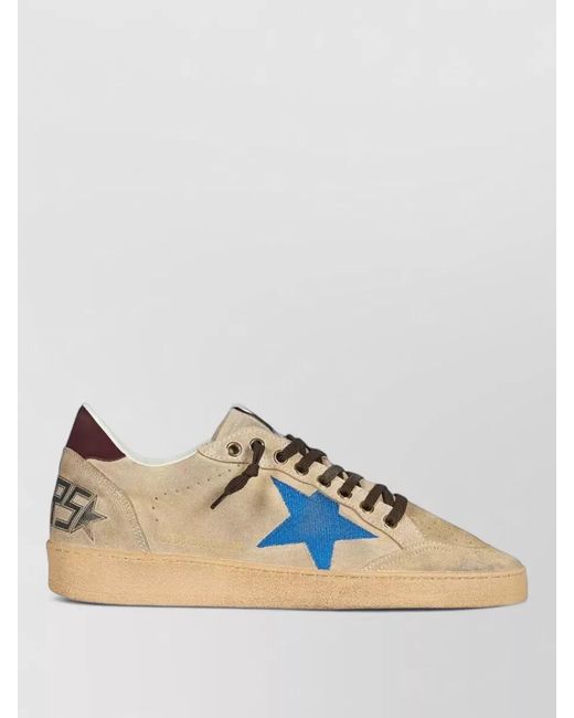 Golden Goose Deluxe Brand Natural Suede Leather Low-Top Sneakers for men