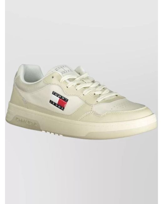 Tommy Hilfiger Natural Polyester Low-Top Sneakers for men