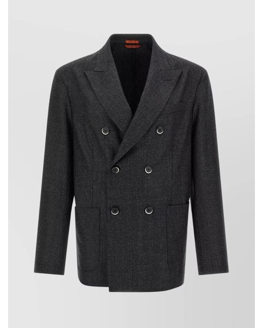 Barena Black Virgin Wool Blazer for men