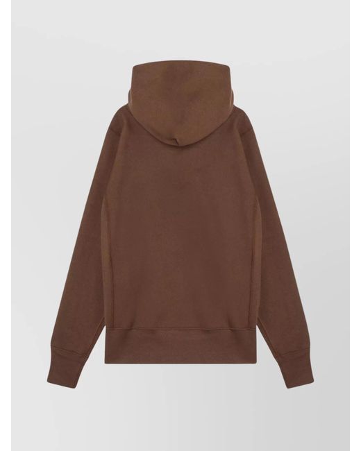 Champion Brown Cotton Hoodie for men