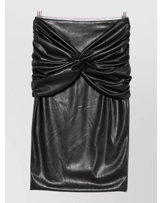 Elisabetta Franchi Black Fitted Knee Length Dress Long Sleeves