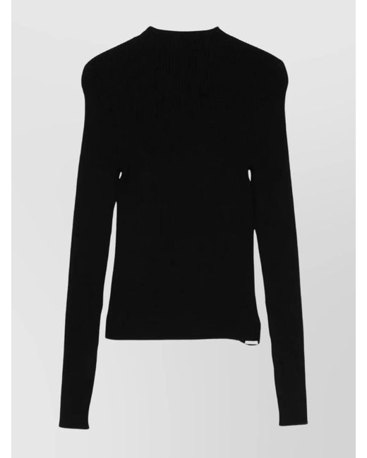 MSGM Black Slim-Fit Jumper