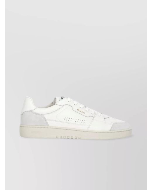 Axel Arigato White Suede Leather Low Top Sneakers for men