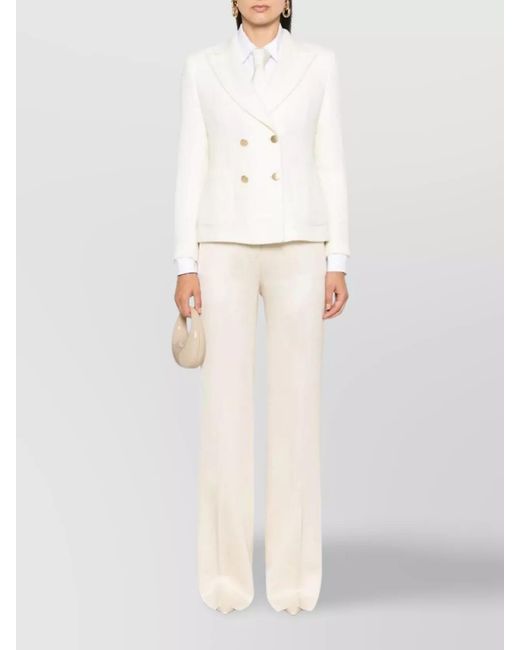 Tagliatore White Virgin Wool Blazer