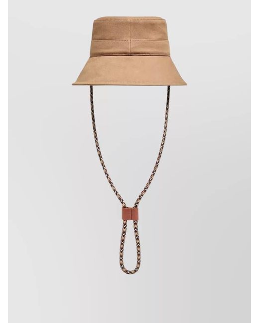 Moncler White Cotton Bucket Hat