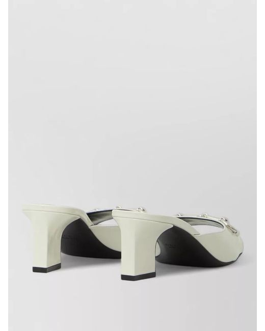 Gucci Multicolor Bamboo Signora Mule Sandals Horsebit Detail