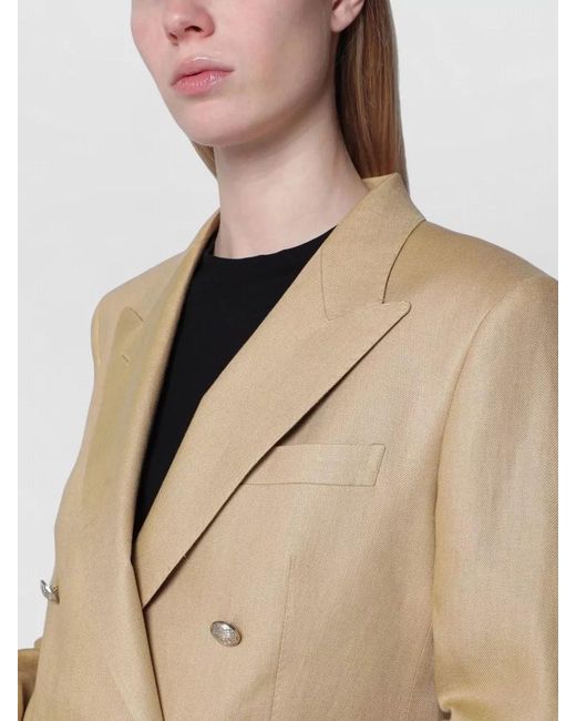Tagliatore Natural Longline Jacket Notch Lapels Button Pockets