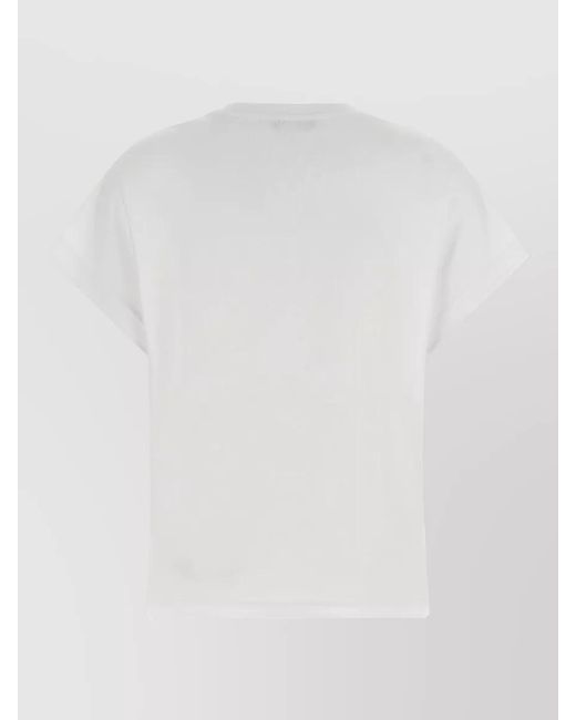 Balmain Gray Ribbed Crewneck Sleeveless Logo-Print T-Shirt