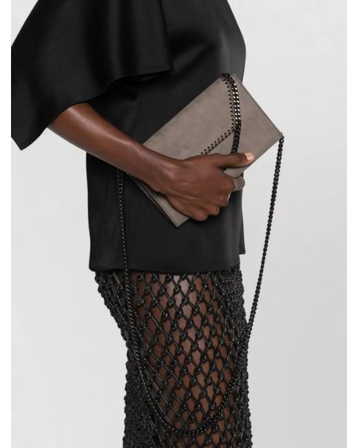 Stella McCartney White Falabella Chain Shoulder Envelope Wallet Bag