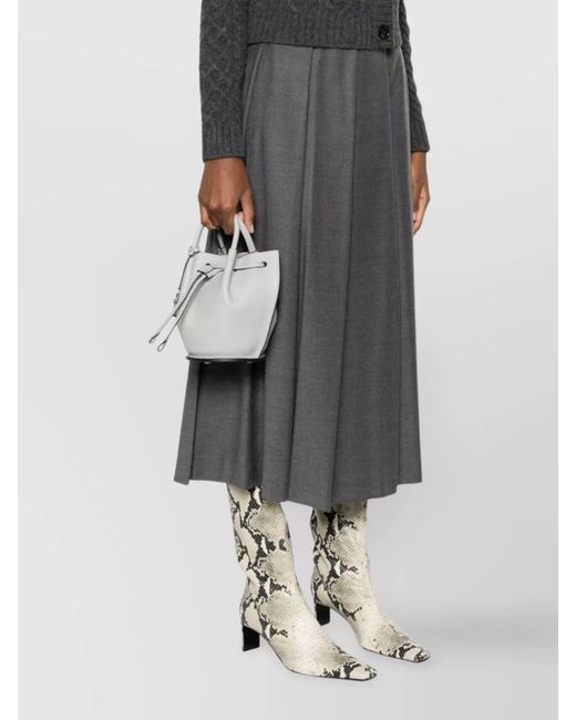 Tod's White Bucket Mini Leather Bucket Bag