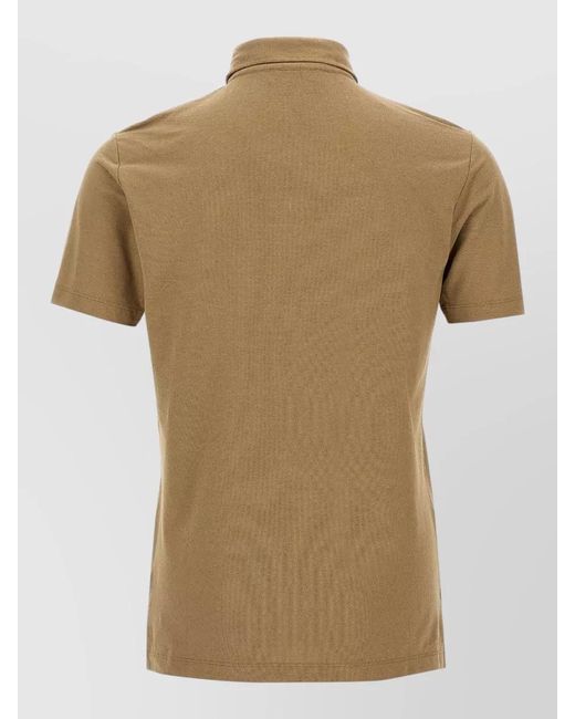 Zanone Natural Ice Cotton Polo Shirt Short Sleeves for men