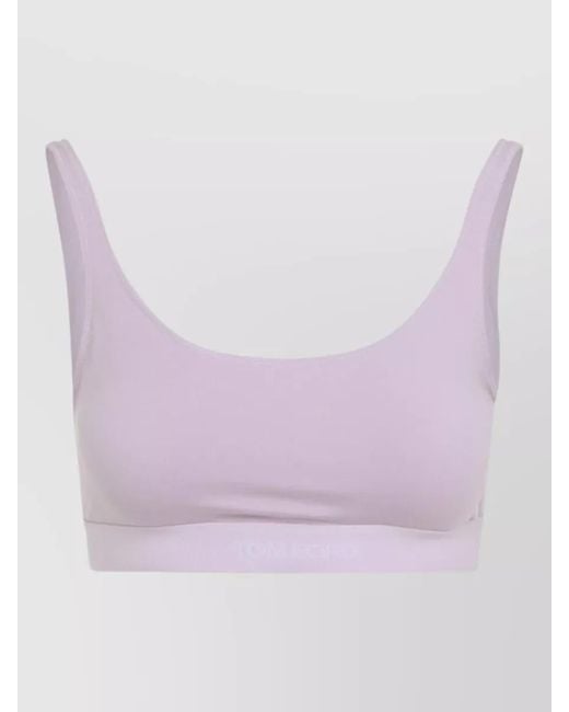 Tom Ford Purple Modal Cropped Bralette
