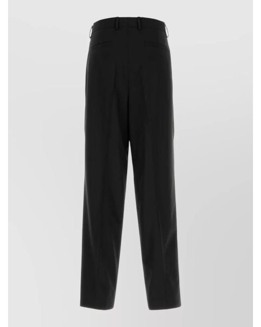 Dolce & Gabbana Black Tailored Trousers for men