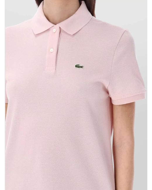 Lacoste Pink Cotton Short-Sleeve Polo Shirt