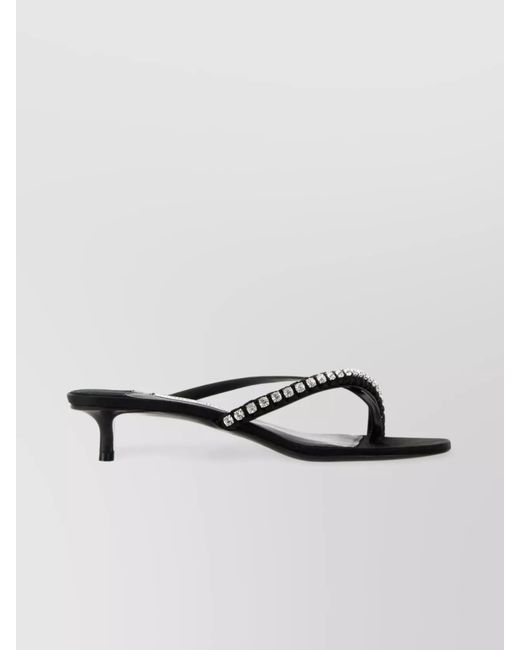 Jimmy Choo Metallic Leather And Satin Mules