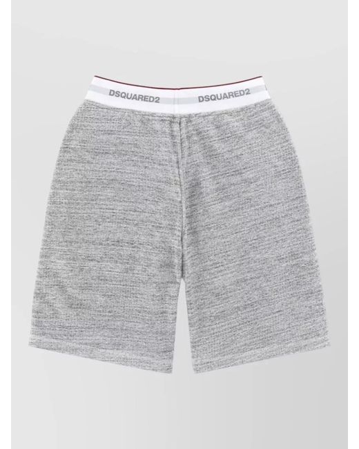 DSquared² Gray Tailored Shorts Side Pockets Detail for men