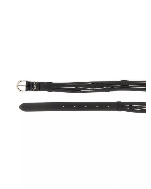 Saint Laurent Multicolor Calfskin Leather Belt for men