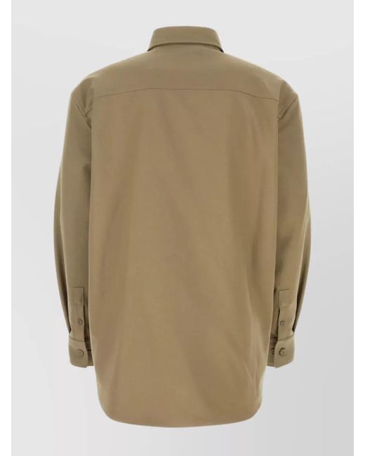 Off-White c/o Virgil Abloh Natural Polyester Oversized Shirt Jacket for men