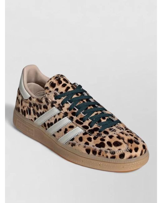 Adidas Metallic Handball Spezial Leather Animal Print Sneakers