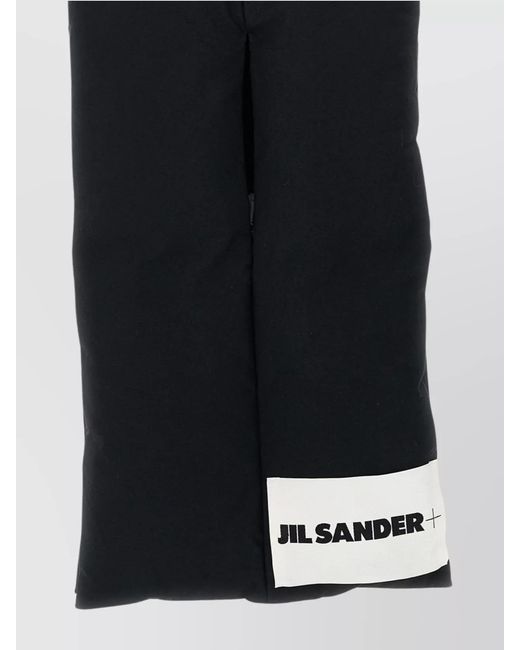 Jil Sander Black Cotton Down Scarf 01 Scarf for men