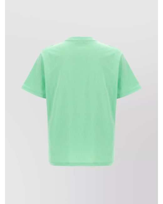J.W. Anderson Green 'Embroidered Anchor' Crew Neck T-Shirt for men