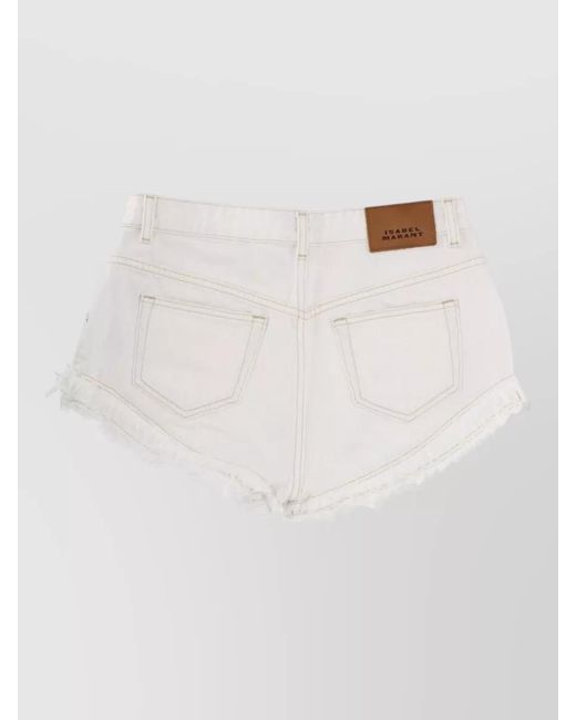Isabel Marant Natural Denim Short Shorts